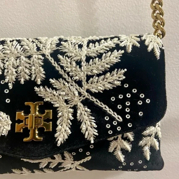 Stunning new Tory Burch beaded velvet Willa bag adjustablee strap - Picture 7 of 13